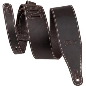 Levy's M17bas-dbr 2.5” Wide Butter-Leather Guitar Strap Dark Brown, One Size Levy's M17bas-dbr 2.5” Wide Butter-Leather Guitar Strap Dark Brown, One Size