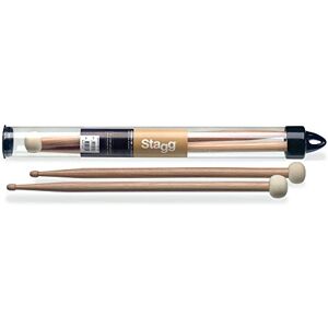 Stagg SHV5A-TIM F30 Pair of Hickory Combo-Tip Drumsticks with Wooden and Round Felt Head Stagg SHV5A-TIM F30 Pair of Hickory Combo-Tip Drumsticks with Wooden and Round Felt Head
