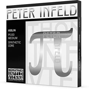 Thomastik single string for violin 4/4 Peter Infeld Synthetic Core E-string chrome steel, gold-plated, medium Thomastik single string for violin 4/4 Peter Infeld Synthetic Core E-string chrome steel, gold-plated, medium