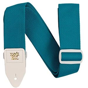 Ernie Ball Teal and White Polypro Guitar Strap Ernie Ball Teal and White Polypro Guitar Strap