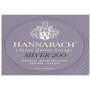 Hannabach Classical Guitar Strings Series 900 Medium-High Tension Silver 200 3 String Bass Set 9007MHT Hannabach Classical Guitar Strings Series 900 Medium-High Tension Silver 200 3 String Bass Set 9007MHT