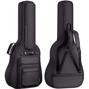 CAHAYA CY0181 Guitar Bag Gig Bag Guitar Case 6 Front Pockets Waterproof with Music Stand Bag 10 mm Padded for 40 41 Inch Guitars, Black, Guitar Bag CAHAYA CY0181 Guitar Bag Gig Bag Guitar Case 6 Front Pockets Waterproof with Music Stand Bag 10 mm Padded for 40 41 Inch Guitars, Black, Guitar Bag