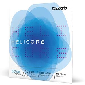 D'Addario H350 4/4M Helicore Octave Violin String Set, 4/4 Scale, Medium Tension D'Addario H350 4/4M Helicore Octave Violin String Set, 4/4 Scale, Medium Tension