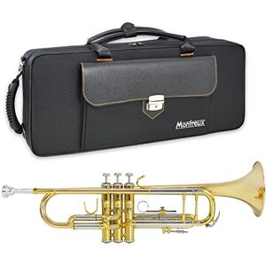 Montreux Concert Series Intermediate Advanced Bb Trumpet with Premium Carry Case, 7C Mouthpiece Silver Plate Brass, 4.75 inch / 12 cm Bell, B Flat Montreux Concert Series Intermediate Advanced Bb Trumpet with Premium Carry Case, 7C Mouthpiece Silver Plate Brass, 4.75 inch / 12 cm Bell, B Flat