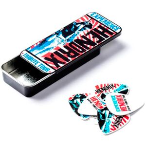 Dunlop JHPT09M 12 PICKS TIN BOX JIMI HENDRIX MEDIUM Dunlop JHPT09M 12 PICKS TIN BOX JIMI HENDRIX MEDIUM