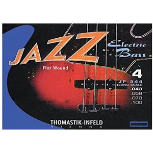 Thomastik single string C .033 steel core, nickel flat wound long scale 34" JF34033 for electric bass jazz set JF346 Thomastik single string C .033 steel core, nickel flat wound long scale 34" JF34033 for electric bass jazz set JF346