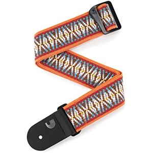 D'Addario Accessories Guitar Strap Electric, Acoustic & Bass Guitar Strap Woven, Hootenanny Sunrise, Orange D'Addario Accessories Guitar Strap Electric, Acoustic & Bass Guitar Strap Woven, Hootenanny Sunrise, Orange
