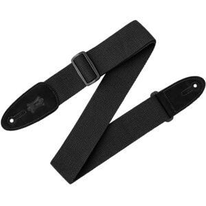 Levy's Leathers 2" Cotton Guitar Strap with Suede Ends and Tri-glide Adjustment. Adjustable to 58"; Black (MC8-BLK) Levy's Leathers 2" Cotton Guitar Strap with Suede Ends and Tri-glide Adjustment. Adjustable to 58"; Black (MC8-BLK)