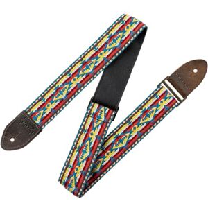 Levy's Leathers 2" Vintage Hootenanny Jacquard Weave Guitar Strap with Garment Leather Backing (M8HTV-22) Levy's Leathers 2" Vintage Hootenanny Jacquard Weave Guitar Strap with Garment Leather Backing (M8HTV-22)
