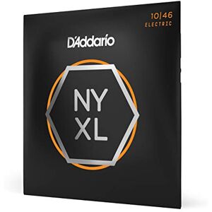 D'Addario Guitar Strings NYXL Electric Guitar Strings, NYXL1046, Unrivaled Strength, Tuning Stability, Enhanced Mid-Range For 6 String Guitars, zwart, 10-46 Regular Light D'Addario Guitar Strings NYXL Electric Guitar Strings, NYXL1046, Unrivaled Strength, Tuning Stability, Enhanced Mid-Range For 6 String Guitars, zwart, 10-46 Regular Light