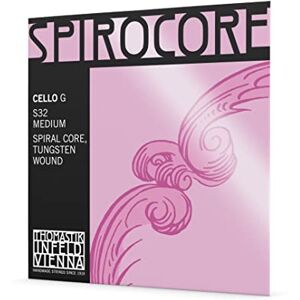 Thomastik single string for cello 4/4 Spirocore G string spiral rope core, tungsten wound, medium Thomastik single string for cello 4/4 Spirocore G string spiral rope core, tungsten wound, medium