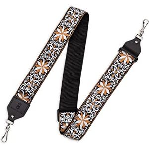 Levy's Leathers 2" Hootenanny Jacquard Weave Banjo Strap with Tri-Glide Height Adjustment (M10HT-13), Tan Levy's Leathers 2" Hootenanny Jacquard Weave Banjo Strap with Tri-Glide Height Adjustment (M10HT-13), Tan