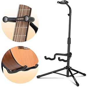 CAHAYA Guitar Stands with Neck Holder Folding Tripod Floor Metal Universal Holder, for Acoustic Electric Guitars Ukulele Violin Banjo Mandolin, CY0253 CAHAYA Guitar Stands with Neck Holder Folding Tripod Floor Metal Universal Holder, for Acoustic Electric Guitars Ukulele Violin Banjo Mandolin, CY0253