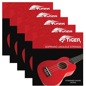 Tiger UAC14-5 Soprano Ukulele Strings Standard Gauge Quality Tone Pack of 5 Sets Tiger UAC14-5 Soprano Ukulele Strings Standard Gauge Quality Tone Pack of 5 Sets