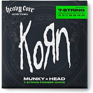 Dunlop Heavy Core Korn Guitar Strings 10/65-7/Set Dunlop Heavy Core Korn Guitar Strings 10/65-7/Set