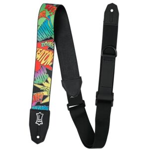 Levy's Leathers MPRH-36 Right Height 2 inch Poly Comic Book Onomatopeia Motif Levy's Leathers MPRH-36 Right Height 2 inch Poly Comic Book Onomatopeia Motif