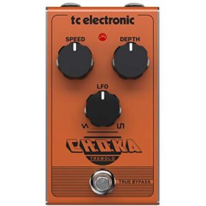TC Electronic CHOKA TREMOLO Vintage-Flavored All-Analog Tremolo Pedal with 3-Knob Design and Seamless Morphing Between LFO Styles TC Electronic CHOKA TREMOLO Vintage-Flavored All-Analog Tremolo Pedal with 3-Knob Design and Seamless Morphing Between LFO Styles