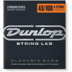 Dunlop DBN45100 Nickel Medium Lt 4 String 45-100 Stainless Steel Bass Guitar Strings Dunlop DBN45100 Nickel Medium Lt 4 String 45-100 Stainless Steel Bass Guitar Strings