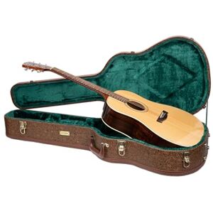 Crossrock Designer Series Dreadnought Guitar Case for Gibson J-45 / Martin D-Style Faux Leather, Forest Green Velvet Interior, Lock – Premium Wooden Hardshell -Blossom Brown (CRW530DBQ) Crossrock Designer Series Dreadnought Guitar Case for Gibson J-45 / Martin D-Style Faux Leather, Forest Green Velvet Interior, Lock – Premium Wooden Hardshell -Blossom Brown (CRW530DBQ)