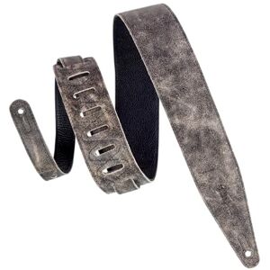 Levy's Leathers 2.5" Garment Leather Guitar Strap Distressed Design; Black MG317BOG-BLK Levy's Leathers 2.5" Garment Leather Guitar Strap Distressed Design; Black MG317BOG-BLK