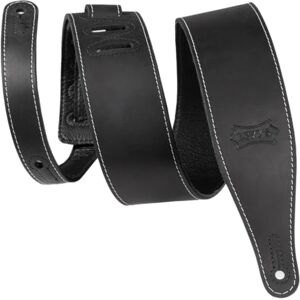 Levy's Like Butter Leather 2 1/2 inch Guitar Strap Distressed Black Levy's Like Butter Leather 2 1/2 inch Guitar Strap Distressed Black