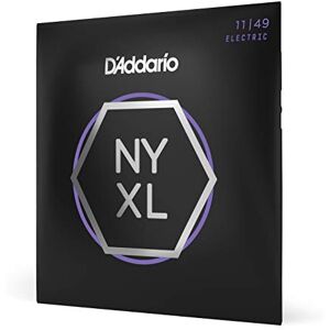 D'Addario Electric Guitar Strings, NYXL Nickel Plated, NYXL1149, Medium Gauge 11-49, 6-String Set, Pack of 1 D'Addario Electric Guitar Strings, NYXL Nickel Plated, NYXL1149, Medium Gauge 11-49, 6-String Set, Pack of 1