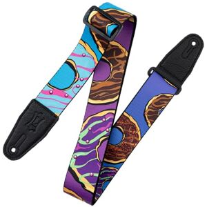 Levy's Tasty Grooves Polyester Guitar Strap Sprinkled and Glazed Donuts Levy's Tasty Grooves Polyester Guitar Strap Sprinkled and Glazed Donuts