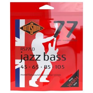 Rotosound Monel Standard Gauge Flatwound Bass Strings (45 65 85 105), RS77LD Rotosound Monel Standard Gauge Flatwound Bass Strings (45 65 85 105), RS77LD