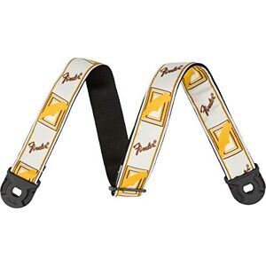 Fender ® Quick Grip Locking End Strap Polyester Guitar Strap with Strap Securing System White/Yellow/Brown Fender ® Quick Grip Locking End Strap Polyester Guitar Strap with Strap Securing System White/Yellow/Brown