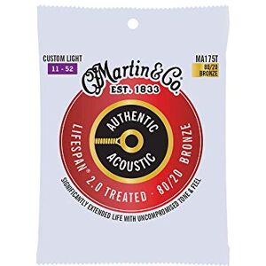 MARTIN MA175T Authentic Acoustic LifeSpan 2.0 80/20 Bronze Custom Light ( 11-52 ) MARTIN MA175T Authentic Acoustic LifeSpan 2.0 80/20 Bronze Custom Light ( 11-52 )