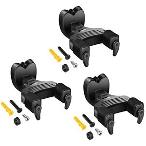 Donner Guitar Wall Mount Auto Lock Guitar Hanger Hook Holder Stand For Guitar Bass Banjo Mandoline Black (3-Pack) Donner Guitar Wall Mount Auto Lock Guitar Hanger Hook Holder Stand For Guitar Bass Banjo Mandoline Black (3-Pack)