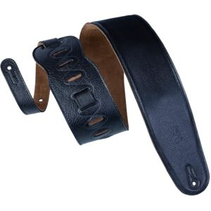 Levy's Leathers M4GF-BLK 3.5" Garment Leather Bass Guitar Strap, Black Levy's Leathers M4GF-BLK 3.5" Garment Leather Bass Guitar Strap, Black