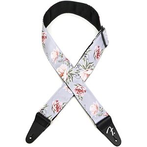 Fender Floral Guitar Strap Grey Fender Floral Guitar Strap Grey