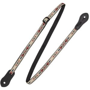 Levy's Leathers 1/2" Jacquard Weave Mandolin/Ukulele Strap with Dual Leather Strap Pin Ends, Adjustable to 50" (MJ19UKE-003) Levy's Leathers 1/2" Jacquard Weave Mandolin/Ukulele Strap with Dual Leather Strap Pin Ends, Adjustable to 50" (MJ19UKE-003)