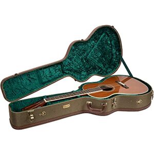 Crossrock Wood Case fits 12 Frets 000/OM Style Acoustic Guitar with Removable Shoulder Straps-Green (CRW700-00012GN) Crossrock Wood Case fits 12 Frets 000/OM Style Acoustic Guitar with Removable Shoulder Straps-Green (CRW700-00012GN)