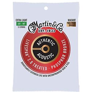 MARTIN MA500T Authentic Acoustic LifeSpan 2.0 Phosphor Bronze 12 String Extra Light( 10-47 ) 41Y18MA500T MARTIN MA500T Authentic Acoustic LifeSpan 2.0 Phosphor Bronze 12 String Extra Light( 10-47 ) 41Y18MA500T