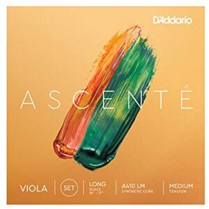 D'Addario Ascenté Viola Strings A410 LM Medium Tension Full Set Long Scale D'Addario Ascenté Viola Strings A410 LM Medium Tension Full Set Long Scale