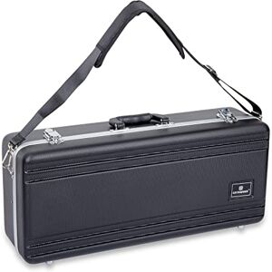 Crossrock ABS Alto Saxophone Case Rectangular Black Shell, Blue Velvet Interior, Accessory Compartment, Shoulder Strap – Scratch-Resistant Hardshell Black(CRA862ASBK-R) Crossrock ABS Alto Saxophone Case Rectangular Black Shell, Blue Velvet Interior, Accessory Compartment, Shoulder Strap – Scratch-Resistant Hardshell Black(CRA862ASBK-R)