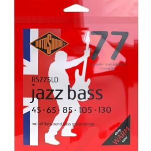 Rotosound Monel Standard Gauge Flatwound Bass Strings (45 65 85 105 130), RS775LD, Nickel Rotosound Monel Standard Gauge Flatwound Bass Strings (45 65 85 105 130), RS775LD, Nickel