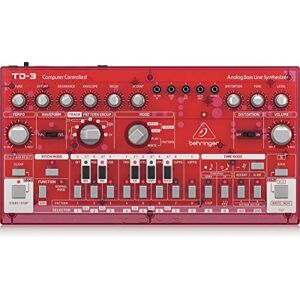 Behringer TD-3-SB Analog Bass Line Synthesizer with VCO, VCF, 16-Step Sequencer, Distortion Effects and 16-Voice Poly Chain Behringer TD-3-SB Analog Bass Line Synthesizer with VCO, VCF, 16-Step Sequencer, Distortion Effects and 16-Voice Poly Chain