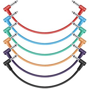 Donner 12 Inch Guitar Patch Cable Colored cable 6-Pack Donner 12 Inch Guitar Patch Cable Colored cable 6-Pack