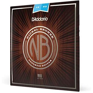 D'Addario Acoustic Guitar Strings, Nickel Bronze, NB1253, Light Gauge 12-53, 6-String Set, Pack of 1 D'Addario Acoustic Guitar Strings, Nickel Bronze, NB1253, Light Gauge 12-53, 6-String Set, Pack of 1
