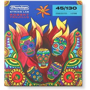 Dunlop String Lab Series Robert Trujillo Stainless Steel Bass Strings 45-130 Dunlop String Lab Series Robert Trujillo Stainless Steel Bass Strings 45-130