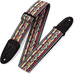 Levy's Leathers M8HT-22 60's Style Hootenanny Jacquard Weave with Leather Back Strap, 2-Inch Levy's Leathers M8HT-22 60's Style Hootenanny Jacquard Weave with Leather Back Strap, 2-Inch