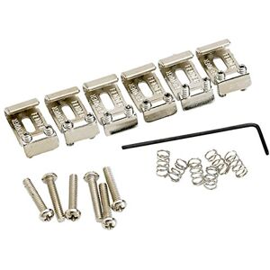 Fender 099-2051-000 American Vintage Stratocaster® Bridge Saddles (6) (Nickel), 0992051000 Fender 099-2051-000 American Vintage Stratocaster® Bridge Saddles (6) (Nickel), 0992051000