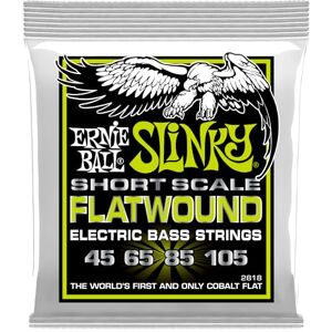 Ernie Ball Regular Slinky Flatwound Short Scale Electric Bass Strings 45-105 Gauge (P02818) Ernie Ball Regular Slinky Flatwound Short Scale Electric Bass Strings 45-105 Gauge (P02818)