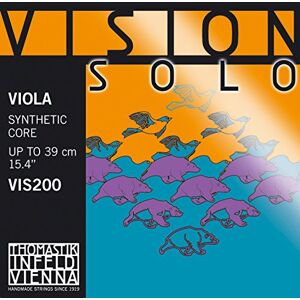 Thomastik single string for viola 4/4 Vision Solo D string synthetic core, silver wound, medium Thomastik single string for viola 4/4 Vision Solo D string synthetic core, silver wound, medium