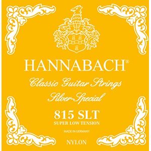 Hannabach 652774 Series 815 Silver Special ProfiPack for Classic Guitar Super Low Tension String Set Yellow Hannabach 652774 Series 815 Silver Special ProfiPack for Classic Guitar Super Low Tension String Set Yellow