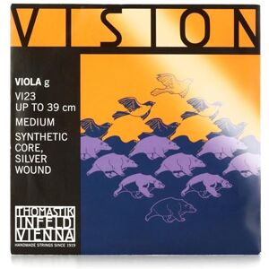 Thomastik single string for viola 4/4 Vision G string synthetic core, silver wound, medium Thomastik single string for viola 4/4 Vision G string synthetic core, silver wound, medium