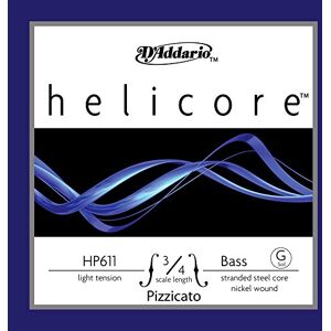 D'Addario Helicore 3/4 Scale Light Tension Pizzicato Bass Single G String D'Addario Helicore 3/4 Scale Light Tension Pizzicato Bass Single G String